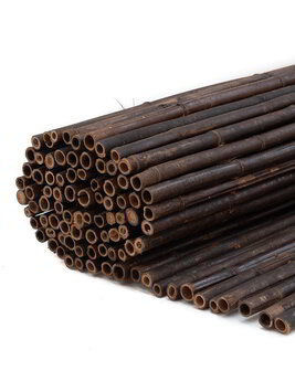 Bamboe balkonscherm zwart